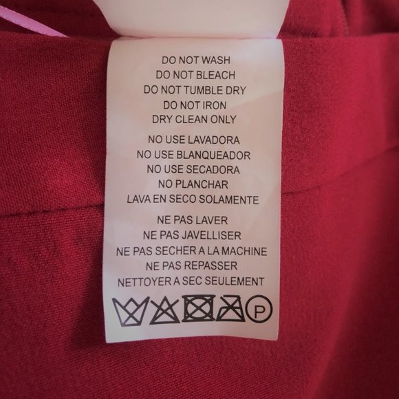 NWOT-Isaac Mizrahi red pencil skirt - size 4 - Picture 8 of 9